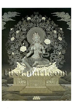 Green Tara (Sepia)