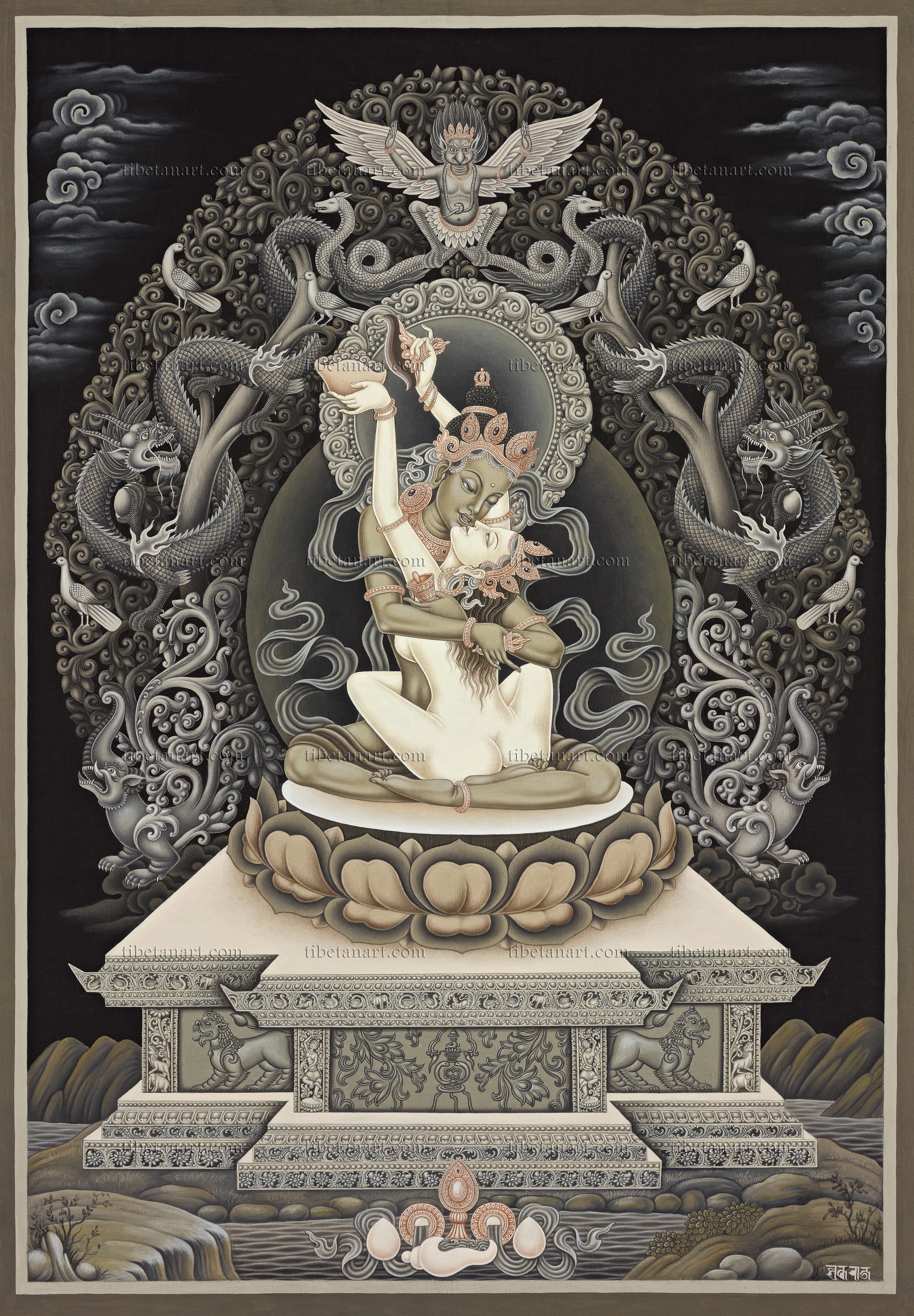 B/W Vajradhara (Dorje Chang)