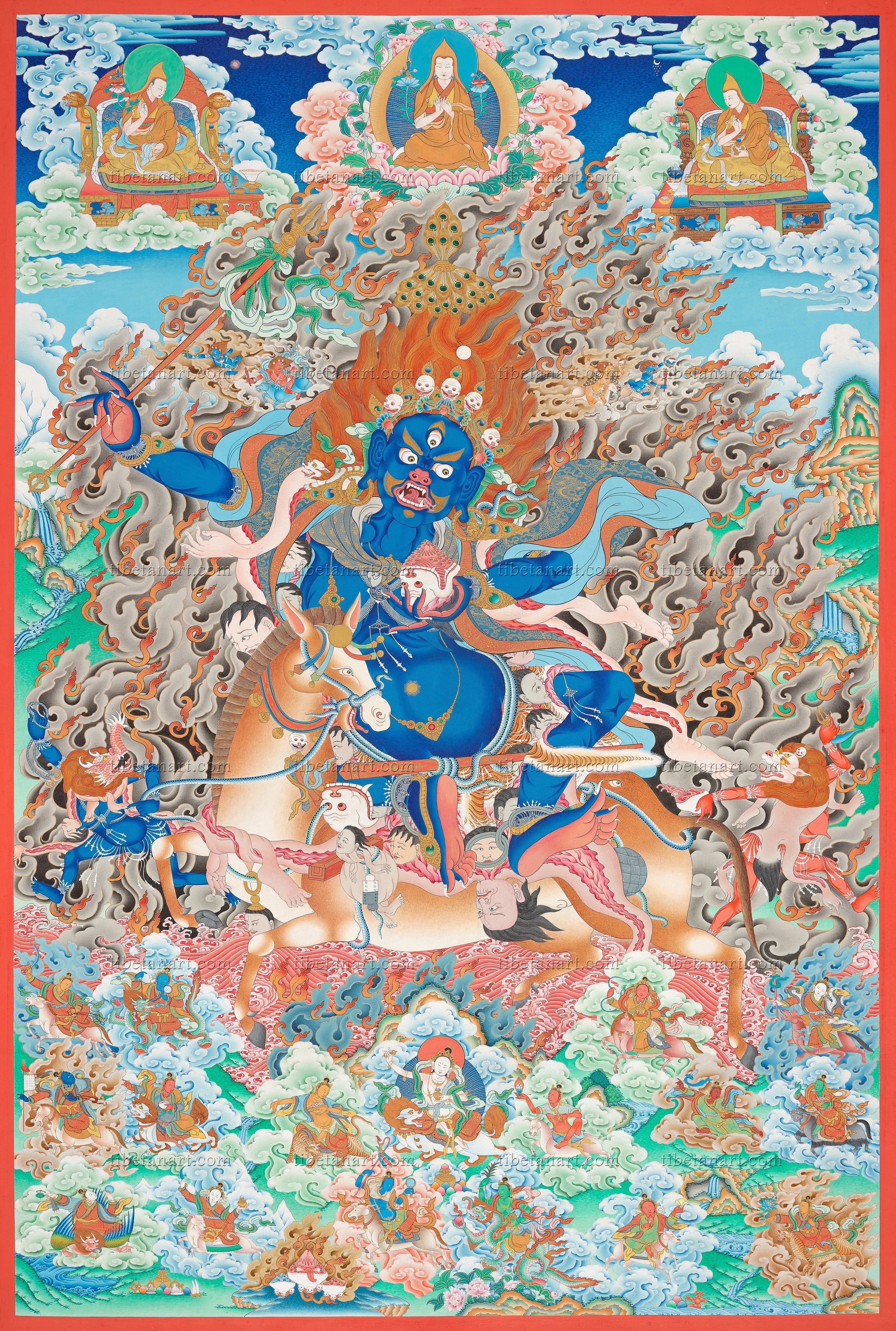 Palden Lhamo and her Retinue