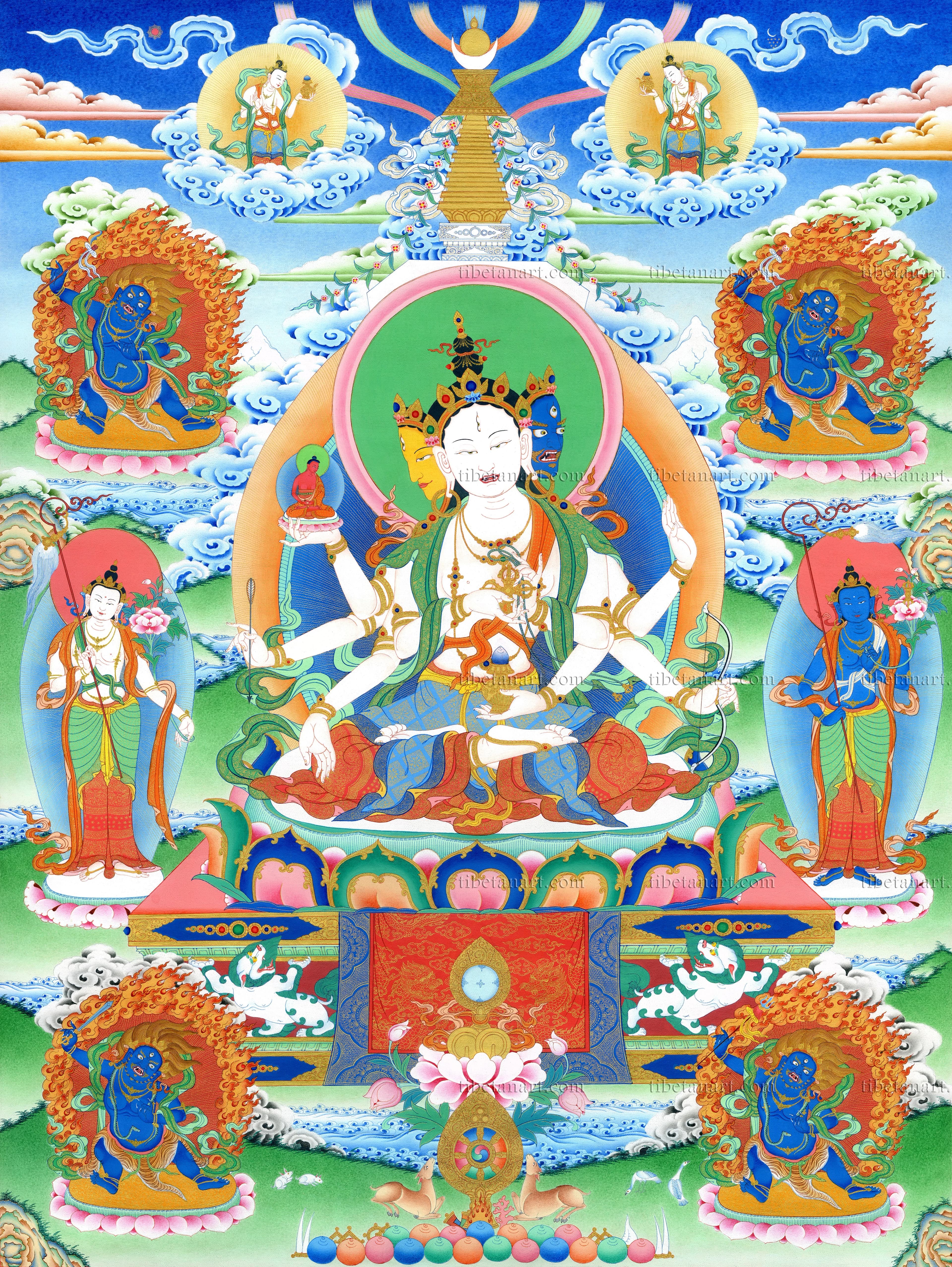 Ushnishavijaya Nine-Deity Assembly