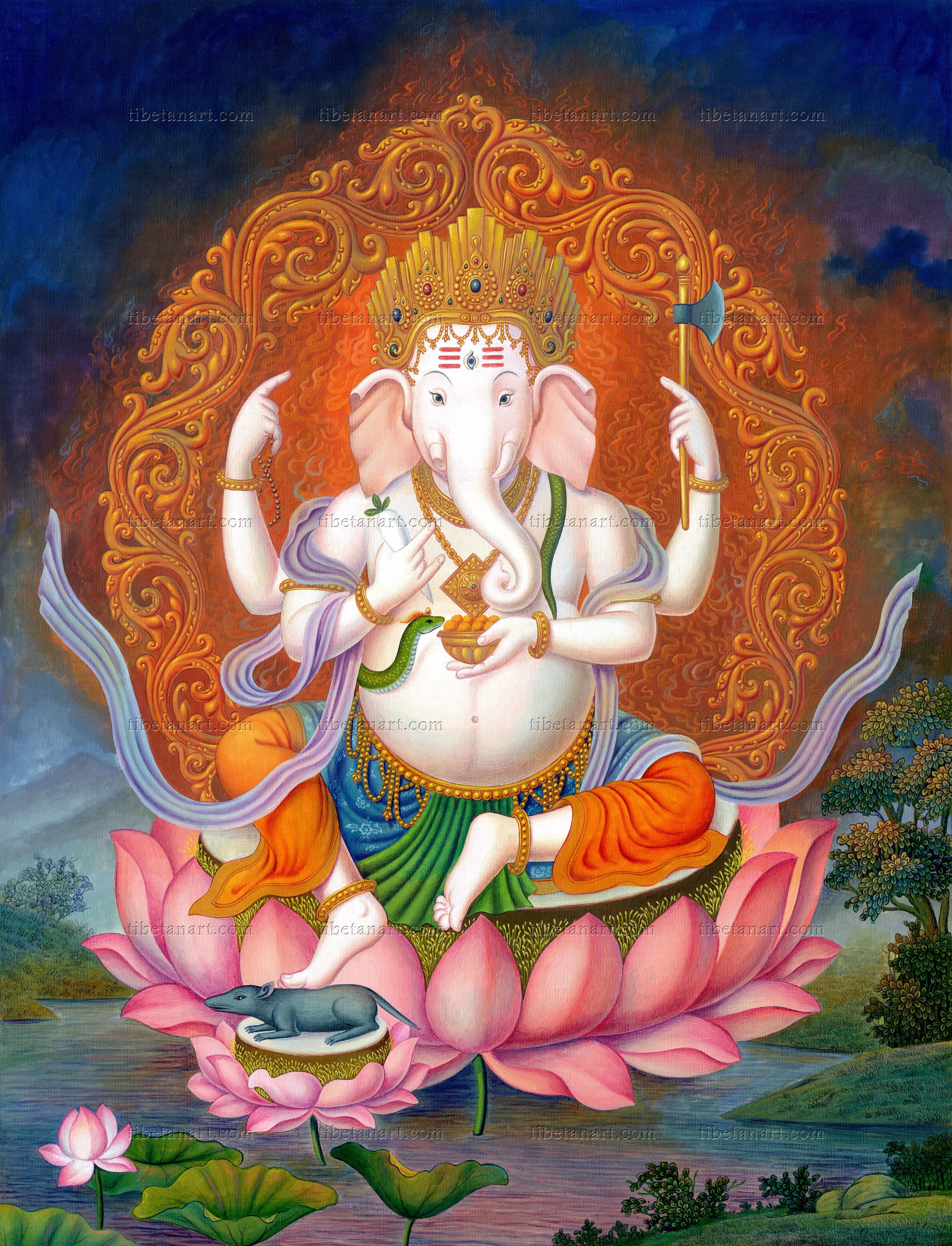 White Ganapati
