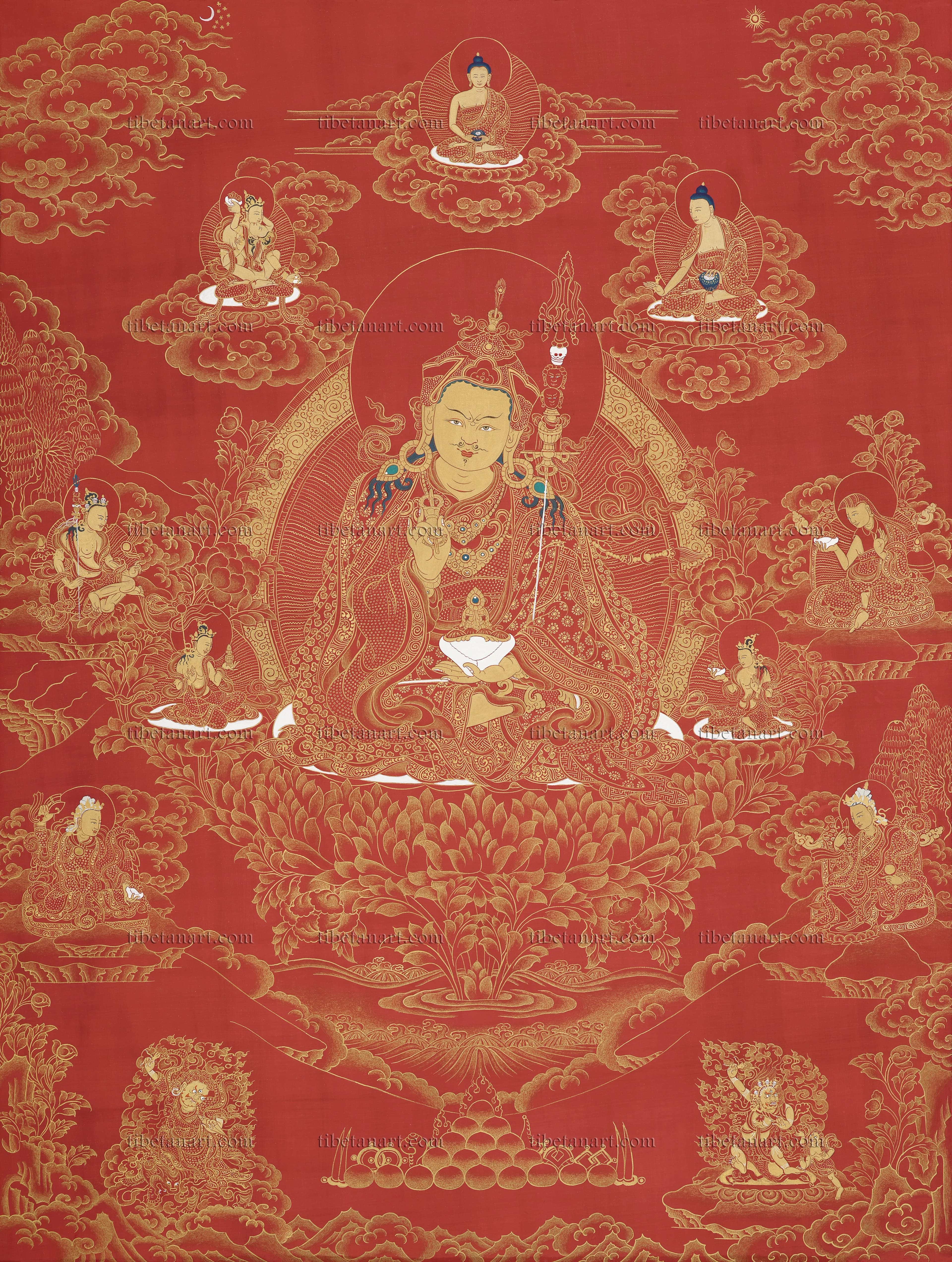 Padmasambhava and His Eight Manifestations