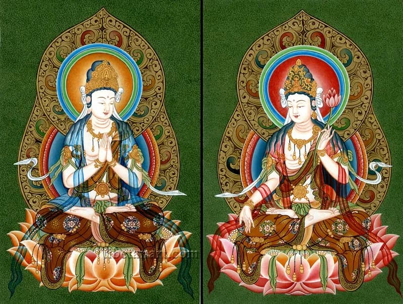 Kuan Yin and Avalokiteshvara Seated