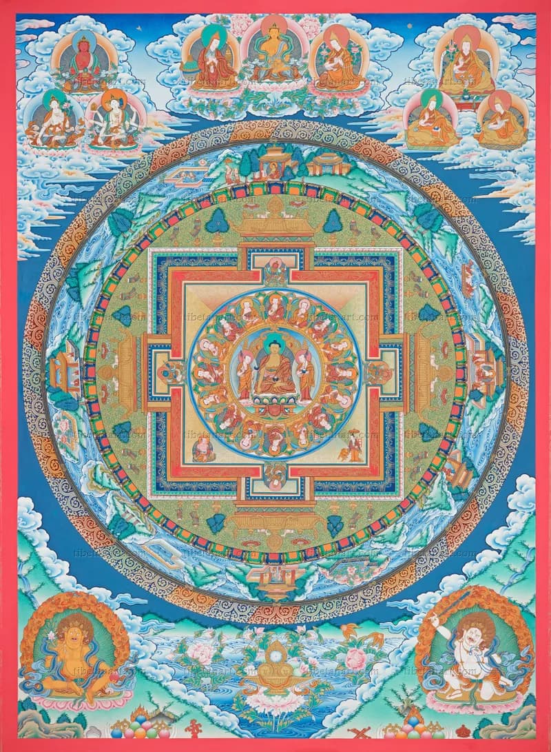 Sixteen Arhat Mandala