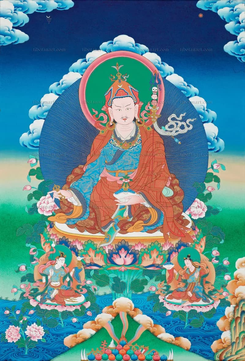 Padmasambhava and his Consorts (Guru Rinpoche)