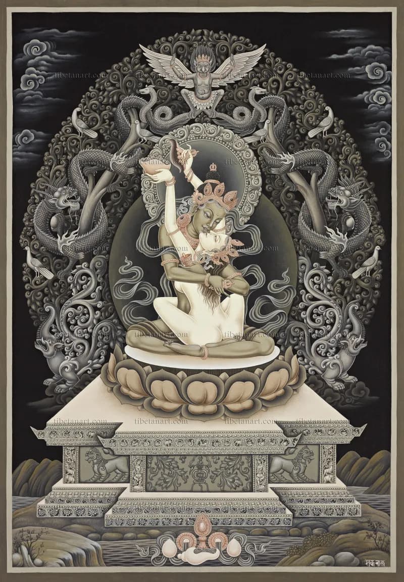 B/W Vajradhara (Dorje Chang)