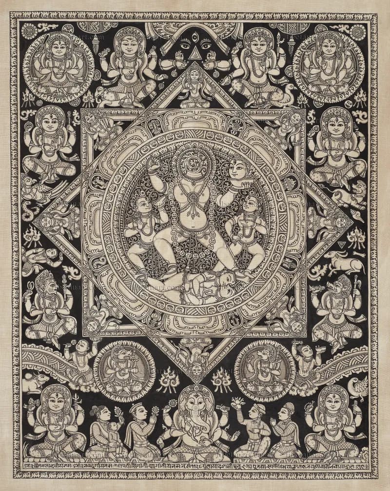 B/W Chinnamasta Yantra