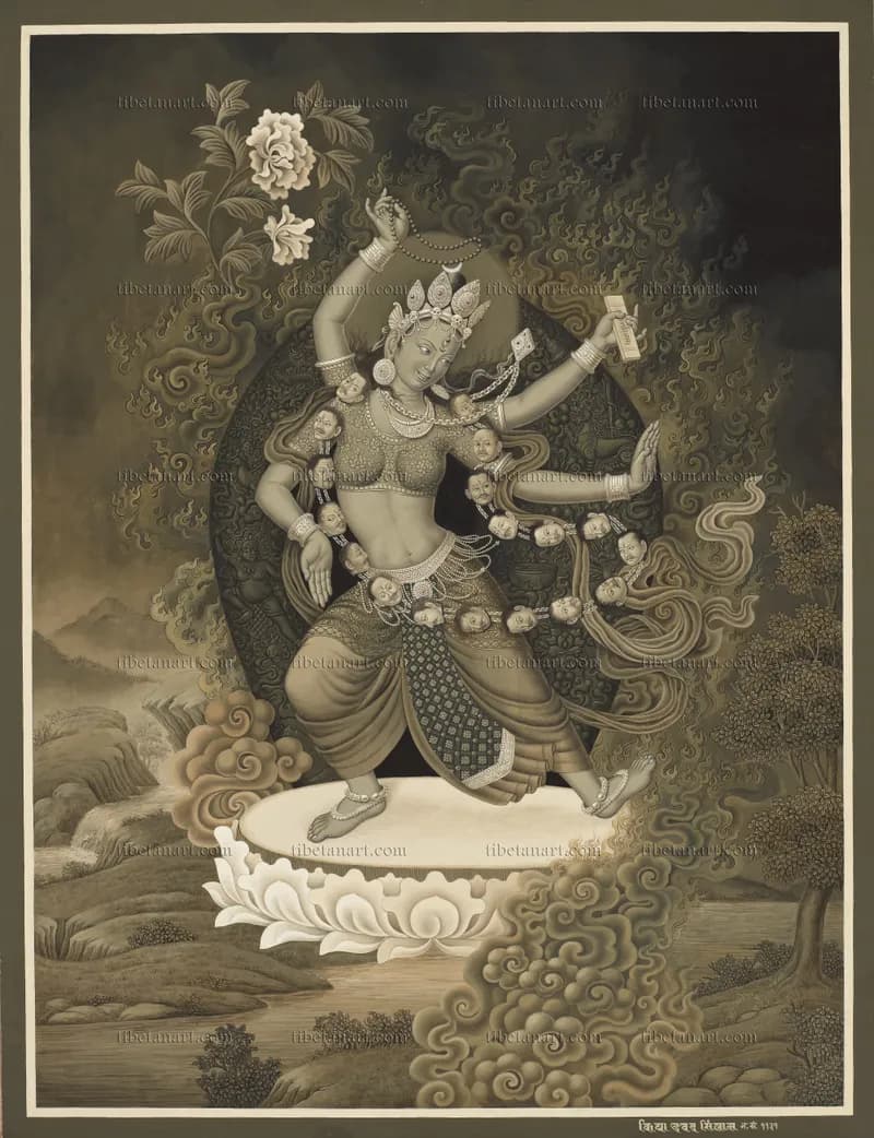 Mahavidya Bhairavi (Sepia)