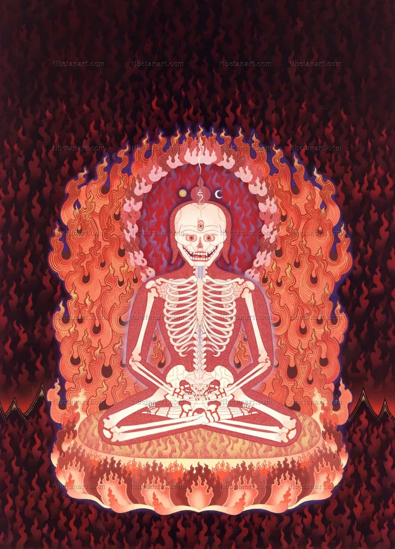 Blazing Skeleton